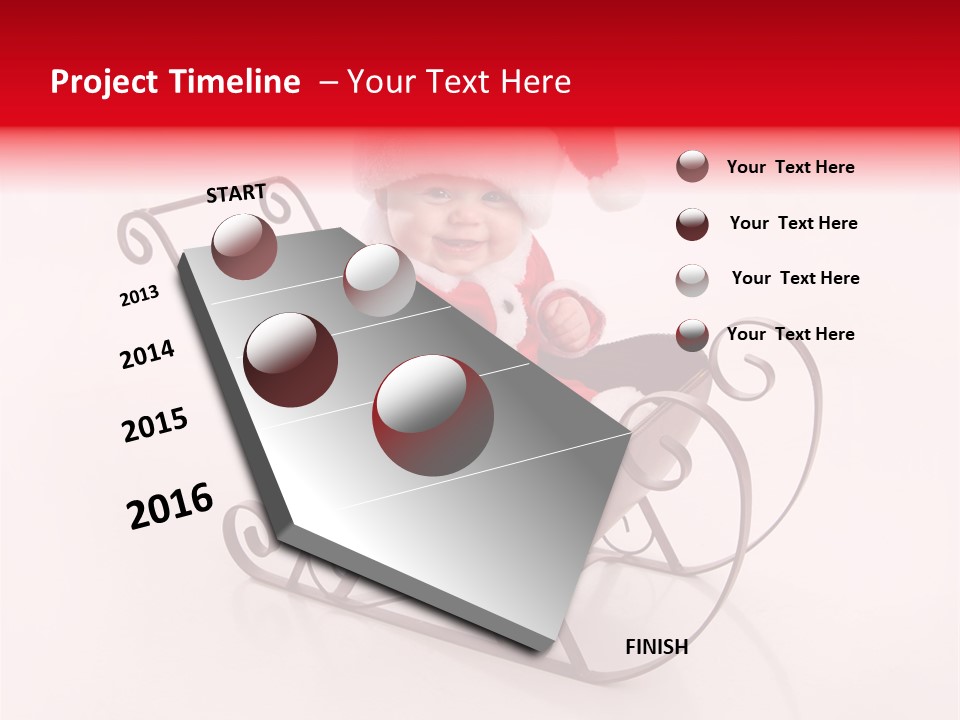 Mustache Laughter Blue Eyes PowerPoint Template