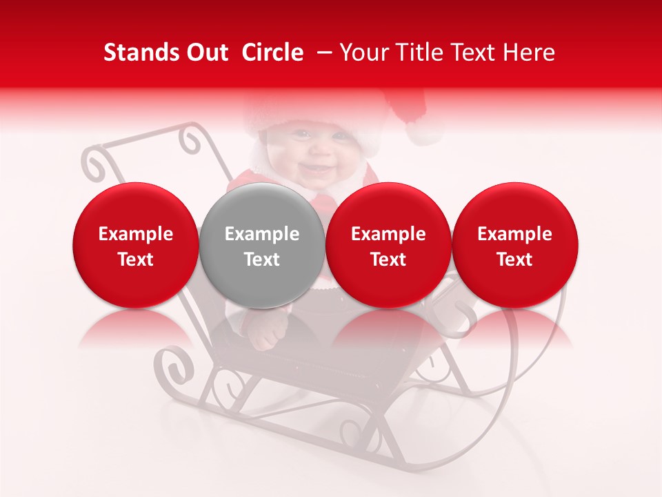 Mustache Laughter Blue Eyes PowerPoint Template