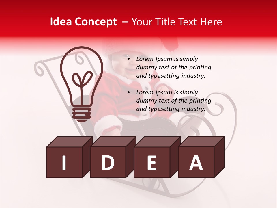 Mustache Laughter Blue Eyes PowerPoint Template