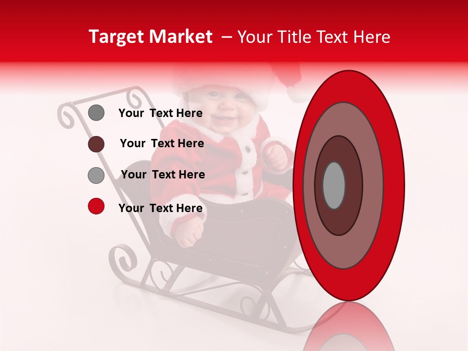 Mustache Laughter Blue Eyes PowerPoint Template