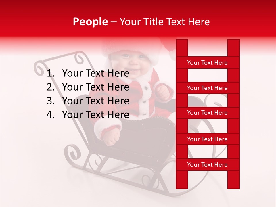 Mustache Laughter Blue Eyes PowerPoint Template