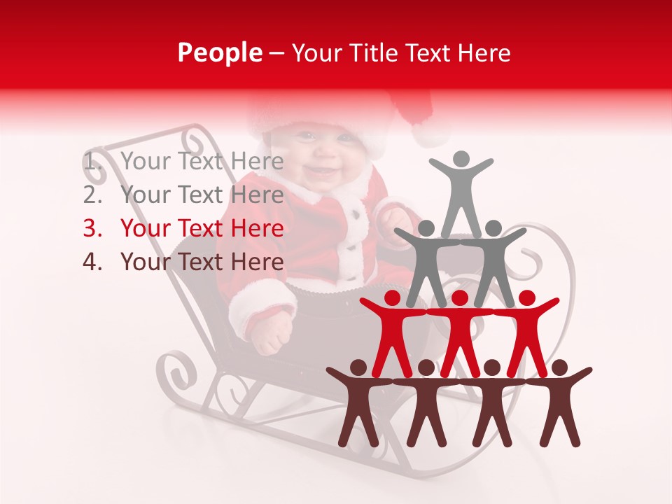 Mustache Laughter Blue Eyes PowerPoint Template