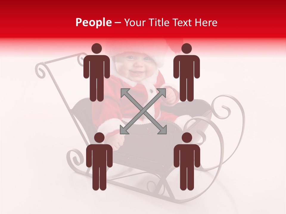 Mustache Laughter Blue Eyes PowerPoint Template