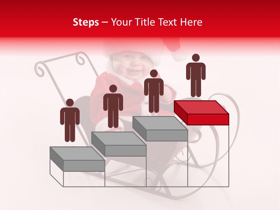 Mustache Laughter Blue Eyes PowerPoint Template