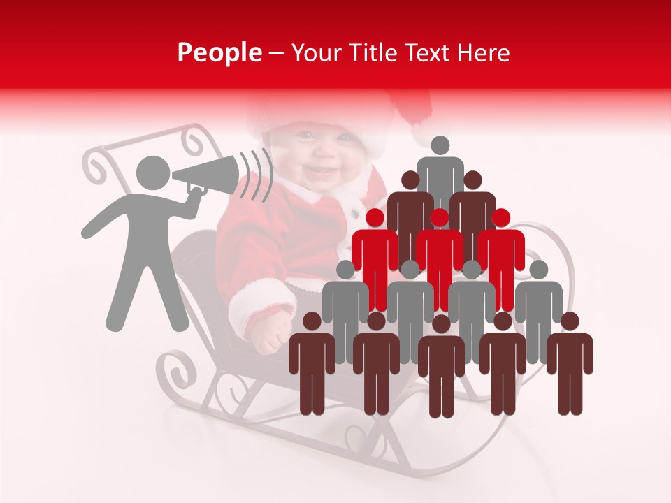 Mustache Laughter Blue Eyes PowerPoint Template