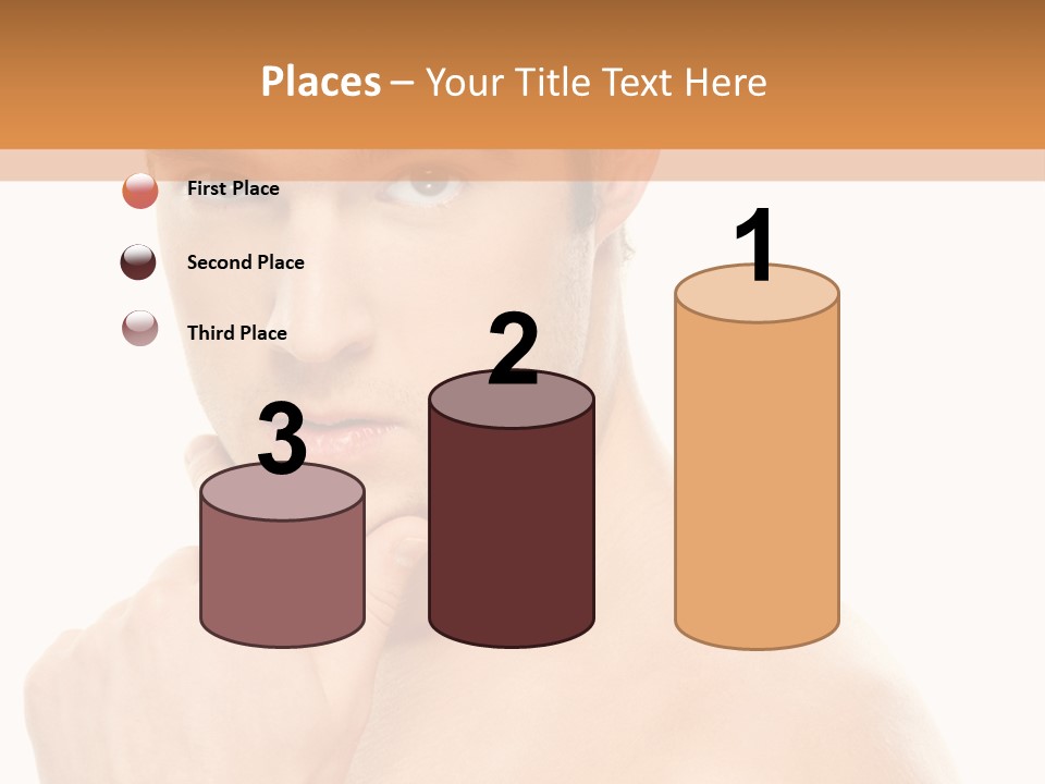 Man Droll Pleasure PowerPoint Template