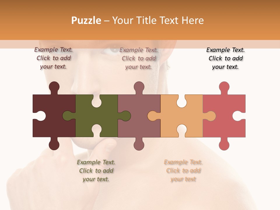 Man Droll Pleasure PowerPoint Template