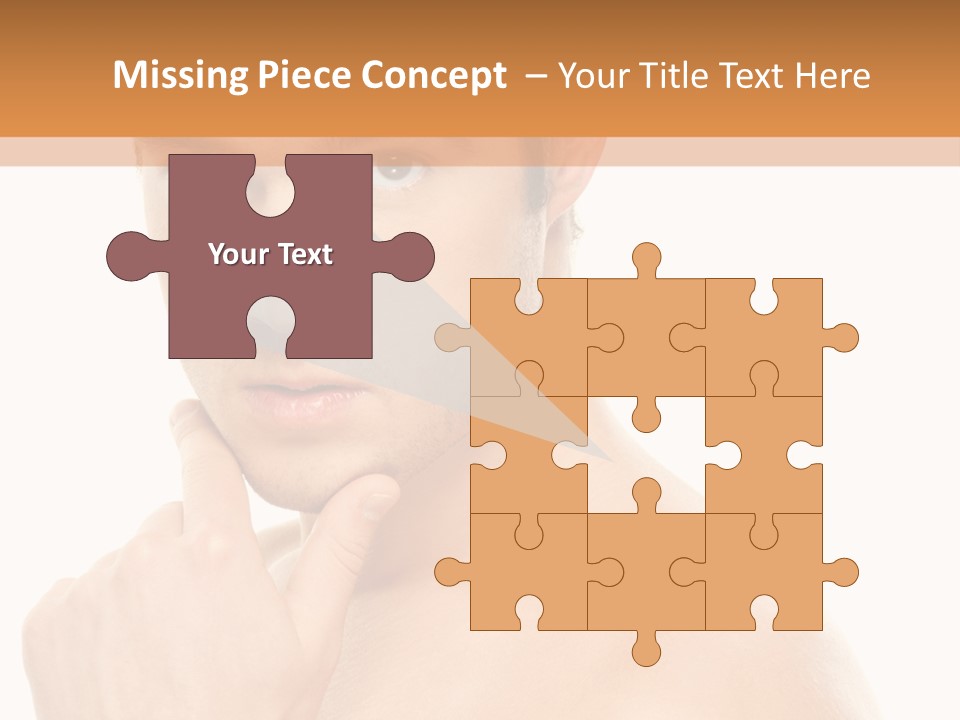 Man Droll Pleasure PowerPoint Template