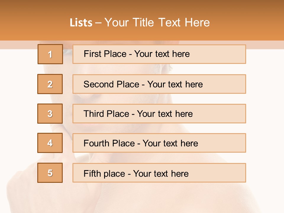Man Droll Pleasure PowerPoint Template