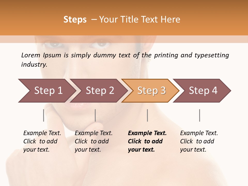 Man Droll Pleasure PowerPoint Template