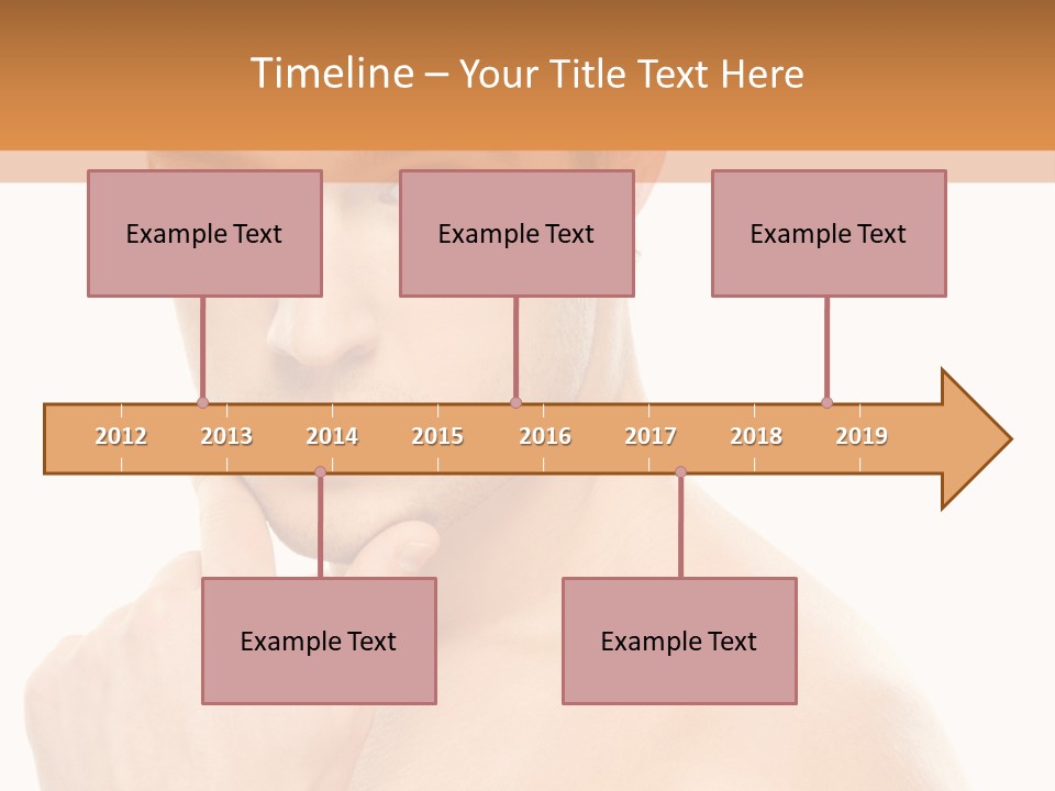 Man Droll Pleasure PowerPoint Template