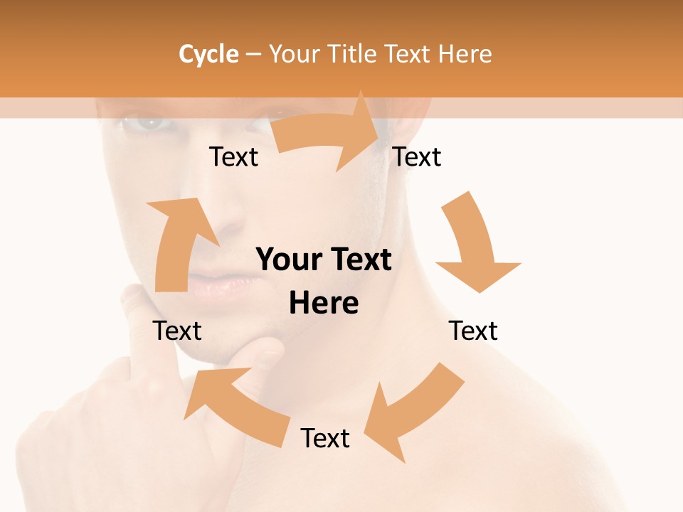 Man Droll Pleasure PowerPoint Template