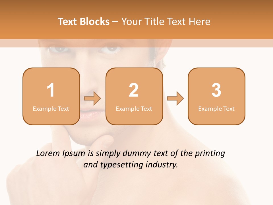 Man Droll Pleasure PowerPoint Template