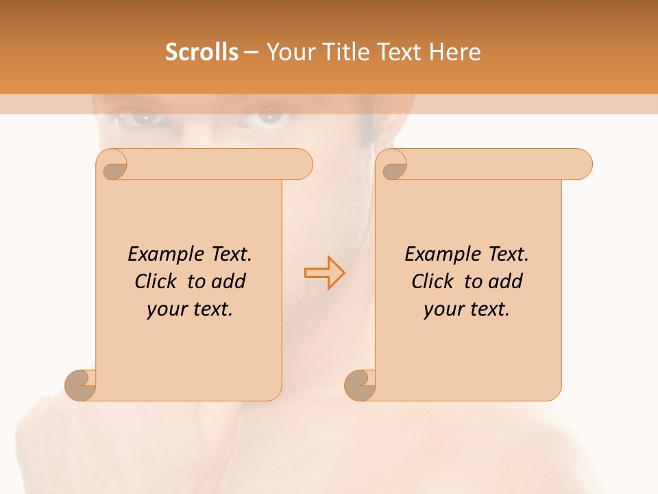Man Droll Pleasure PowerPoint Template