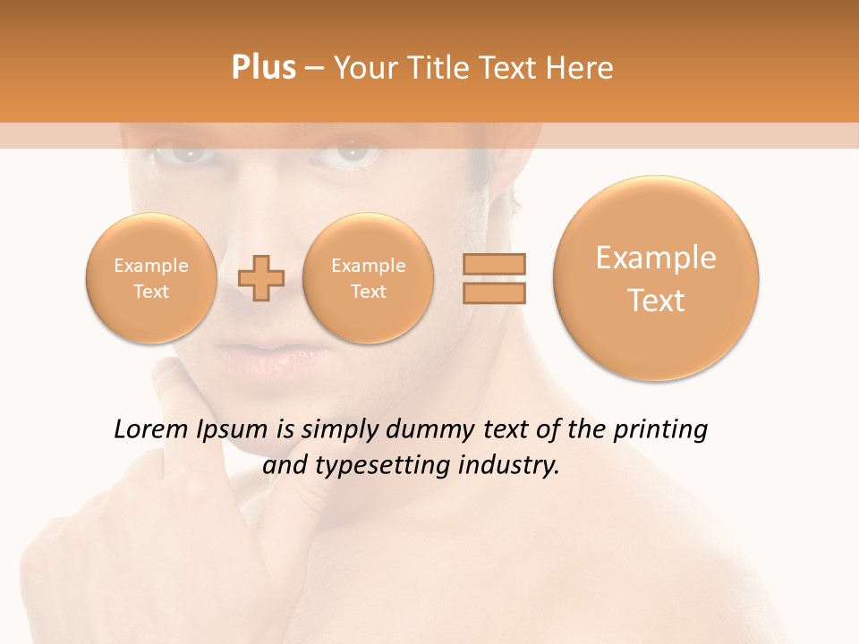 Man Droll Pleasure PowerPoint Template