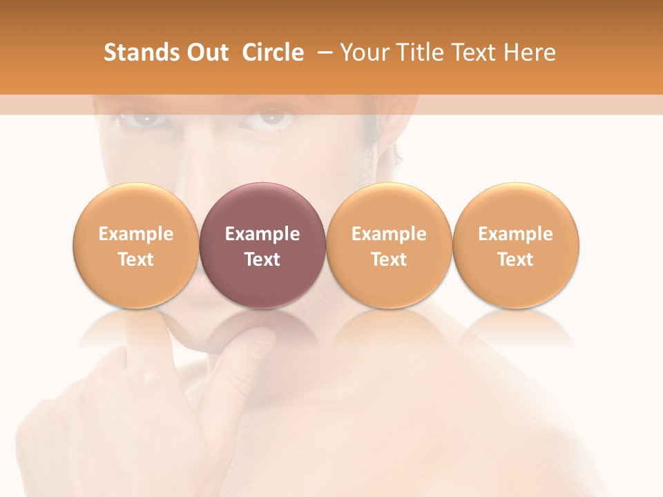 Man Droll Pleasure PowerPoint Template