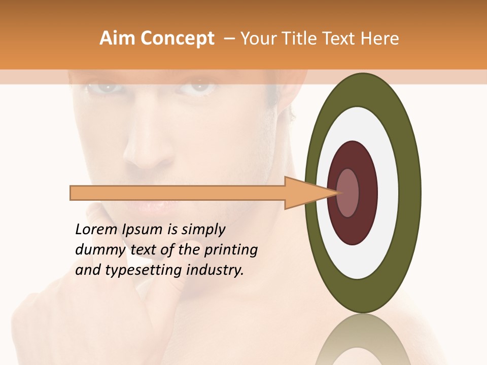 Man Droll Pleasure PowerPoint Template