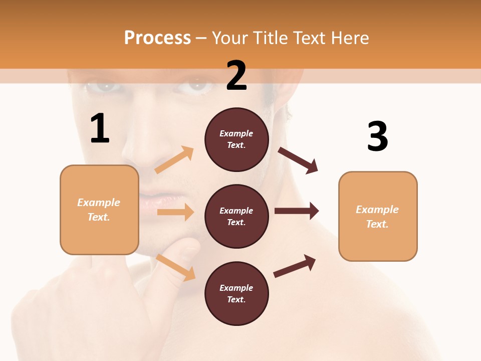 Man Droll Pleasure PowerPoint Template