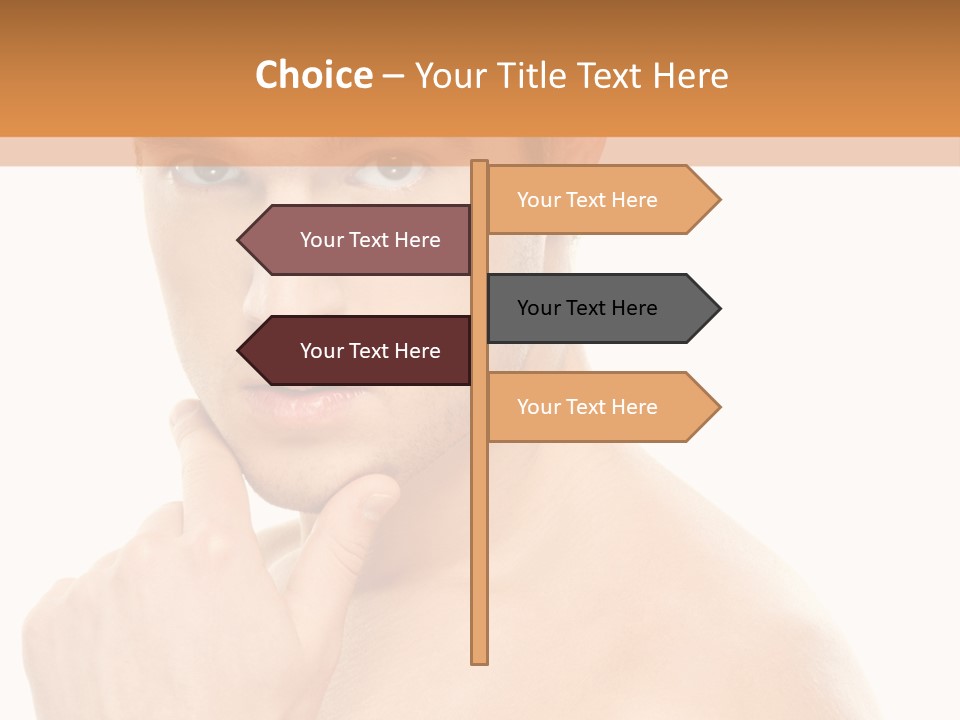 Man Droll Pleasure PowerPoint Template