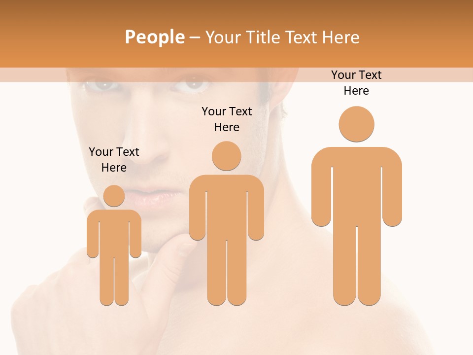 Man Droll Pleasure PowerPoint Template