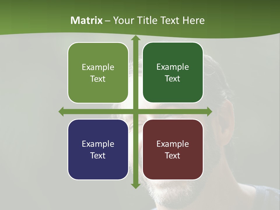 Mustache Man Happy Grin PowerPoint Template