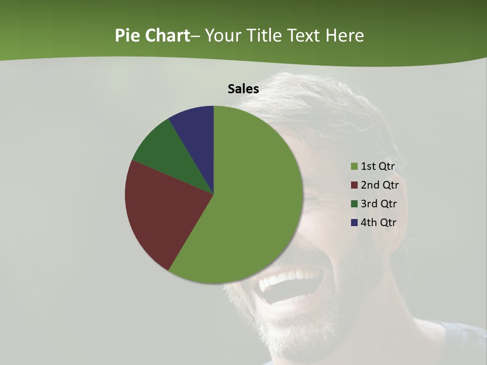 Mustache Man Happy Grin PowerPoint Template