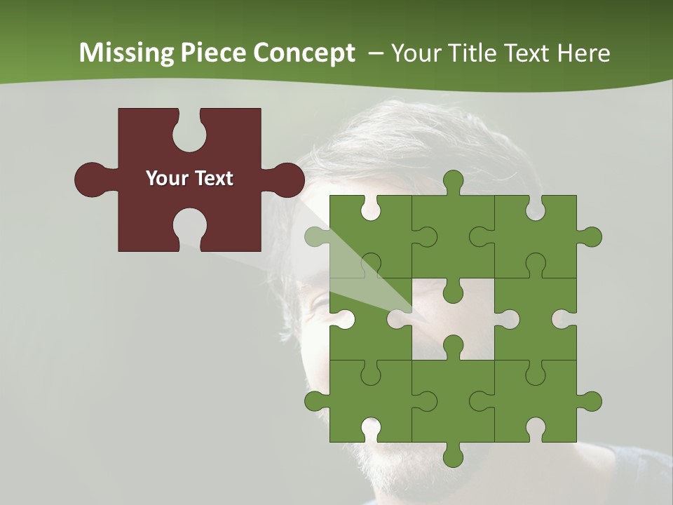 Mustache Man Happy Grin PowerPoint Template