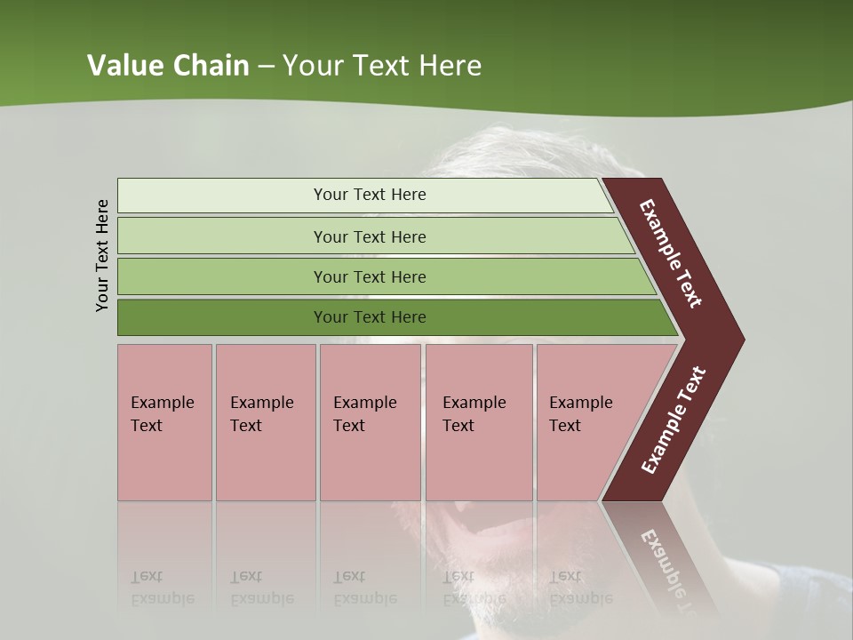 Mustache Man Happy Grin PowerPoint Template