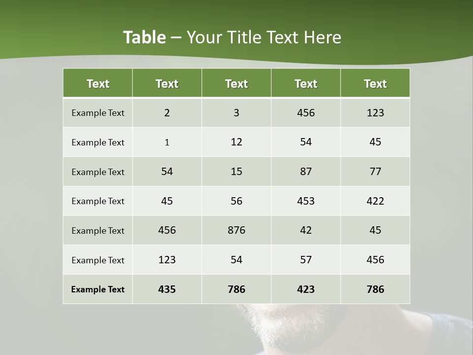 Mustache Man Happy Grin PowerPoint Template