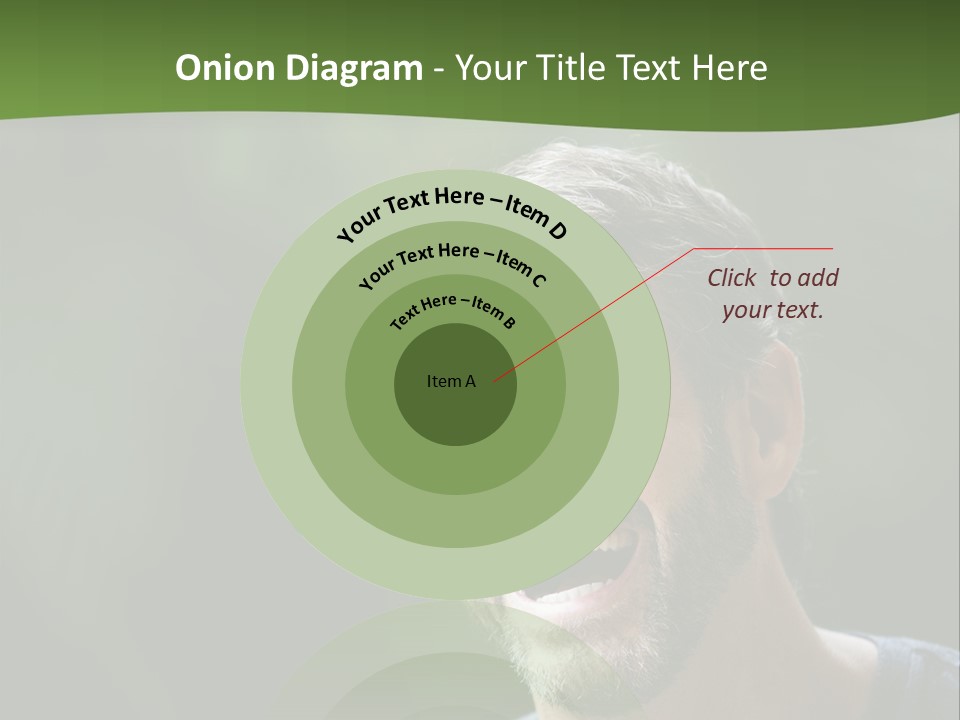 Mustache Man Happy Grin PowerPoint Template