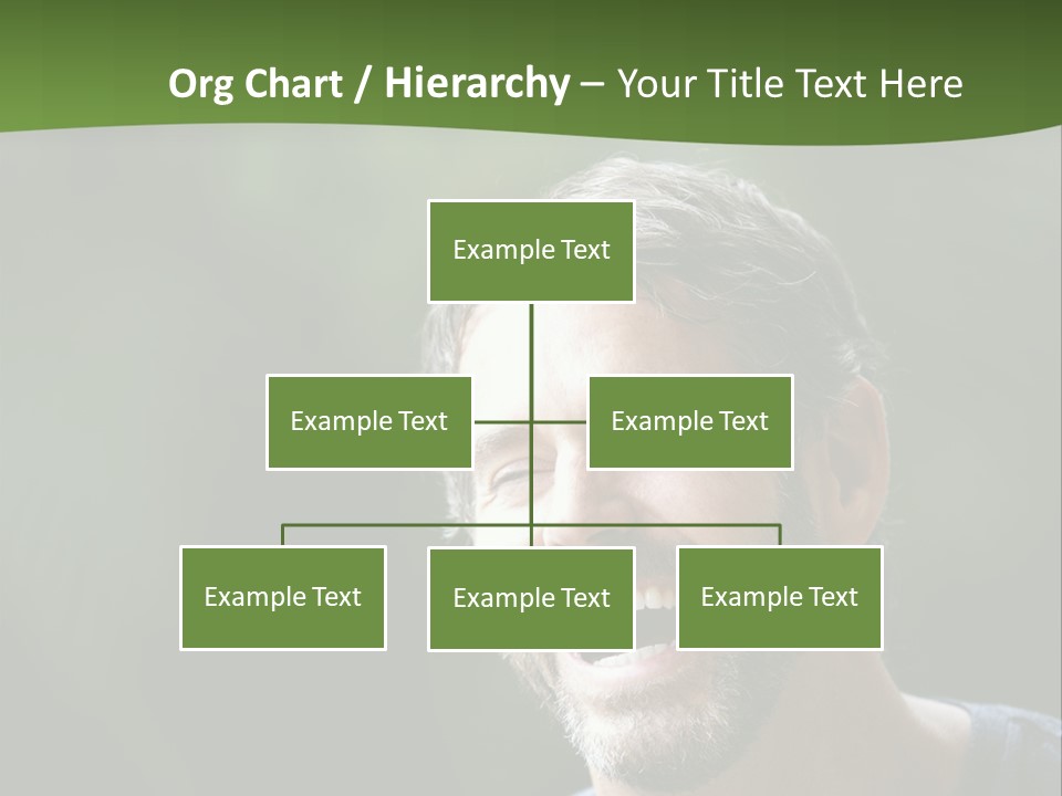 Mustache Man Happy Grin PowerPoint Template