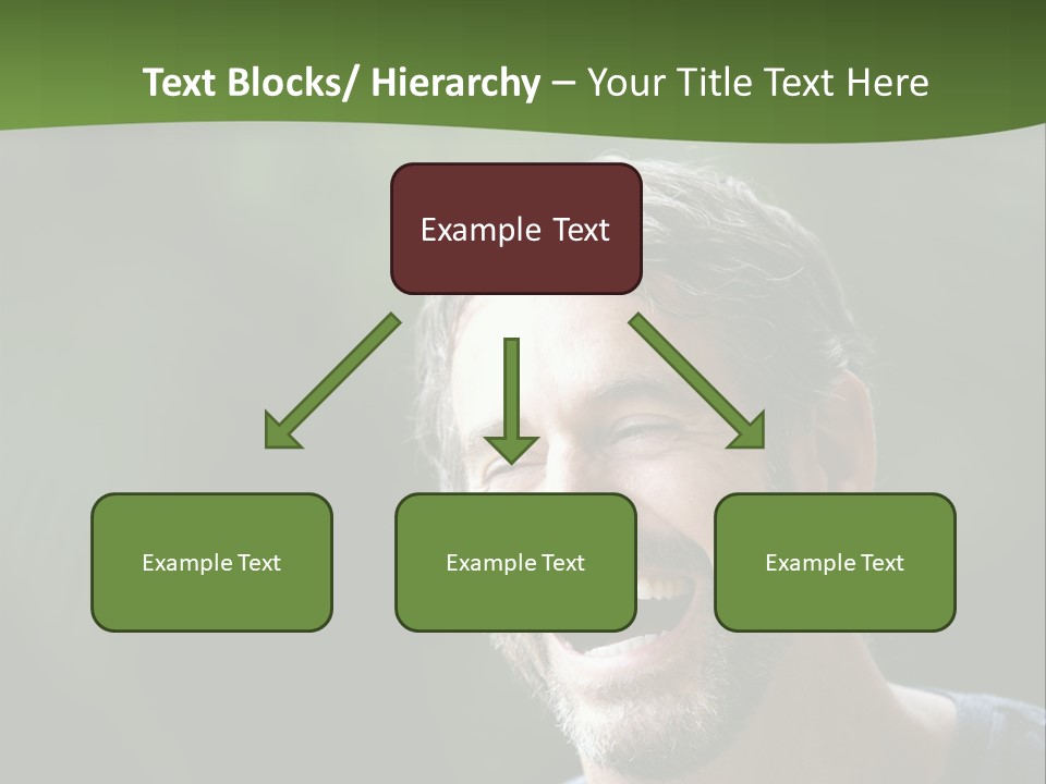 Mustache Man Happy Grin PowerPoint Template