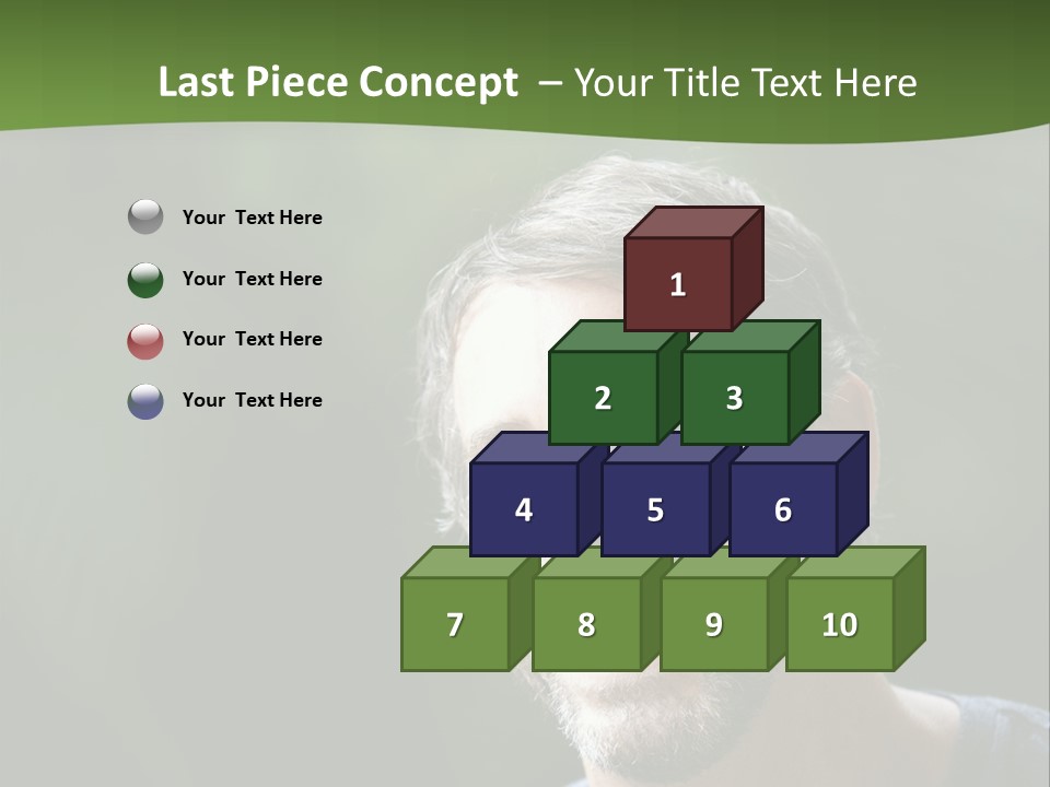 Mustache Man Happy Grin PowerPoint Template