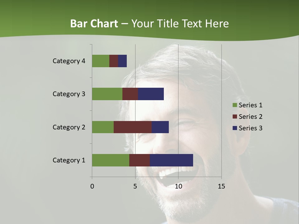 Mustache Man Happy Grin PowerPoint Template