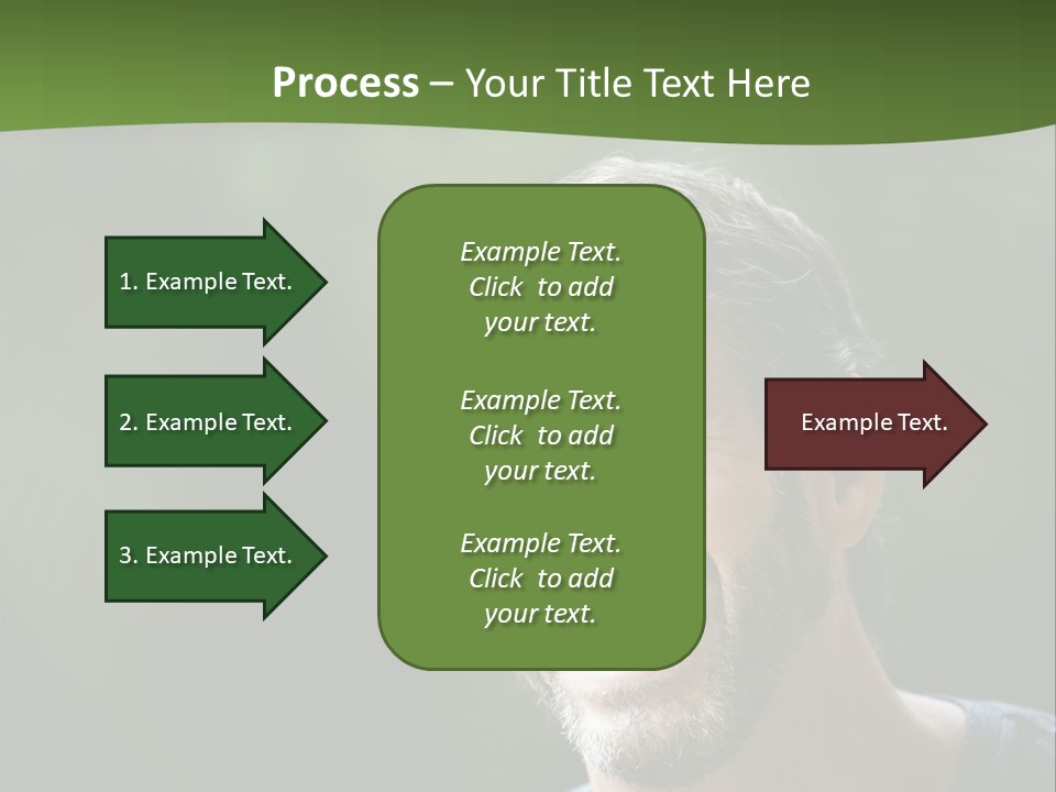 Mustache Man Happy Grin PowerPoint Template