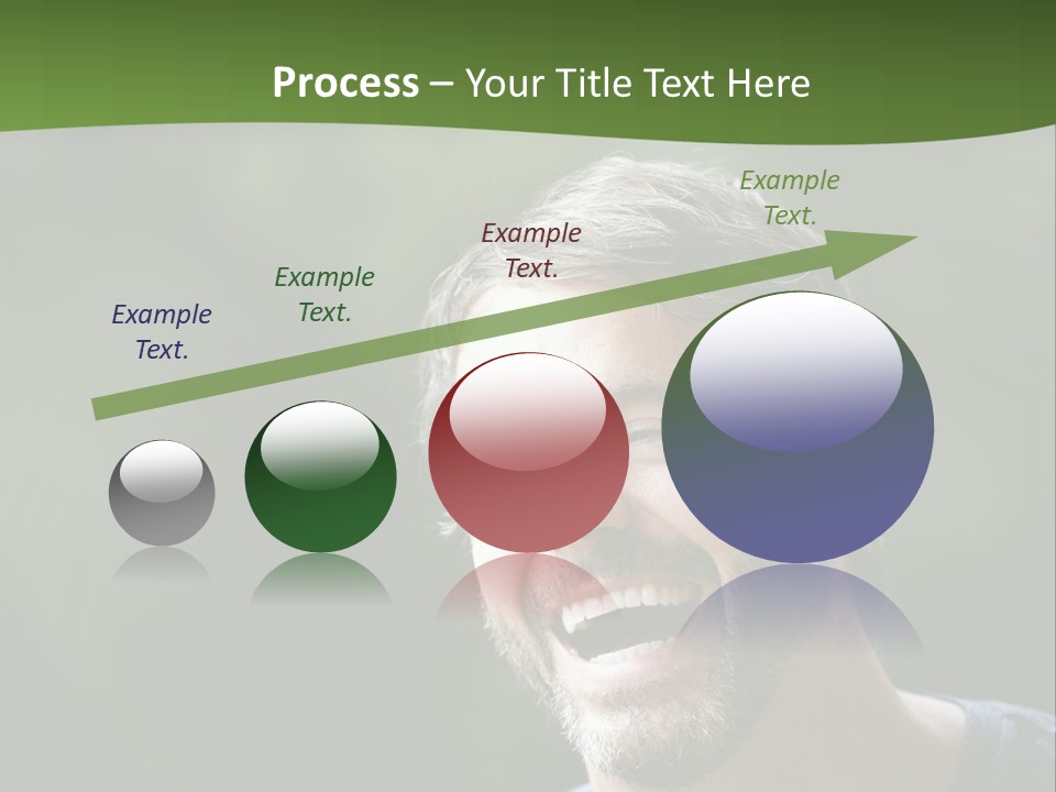 Mustache Man Happy Grin PowerPoint Template