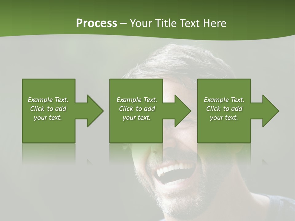 Mustache Man Happy Grin PowerPoint Template