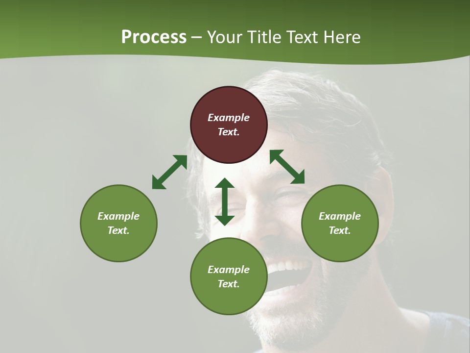 Mustache Man Happy Grin PowerPoint Template