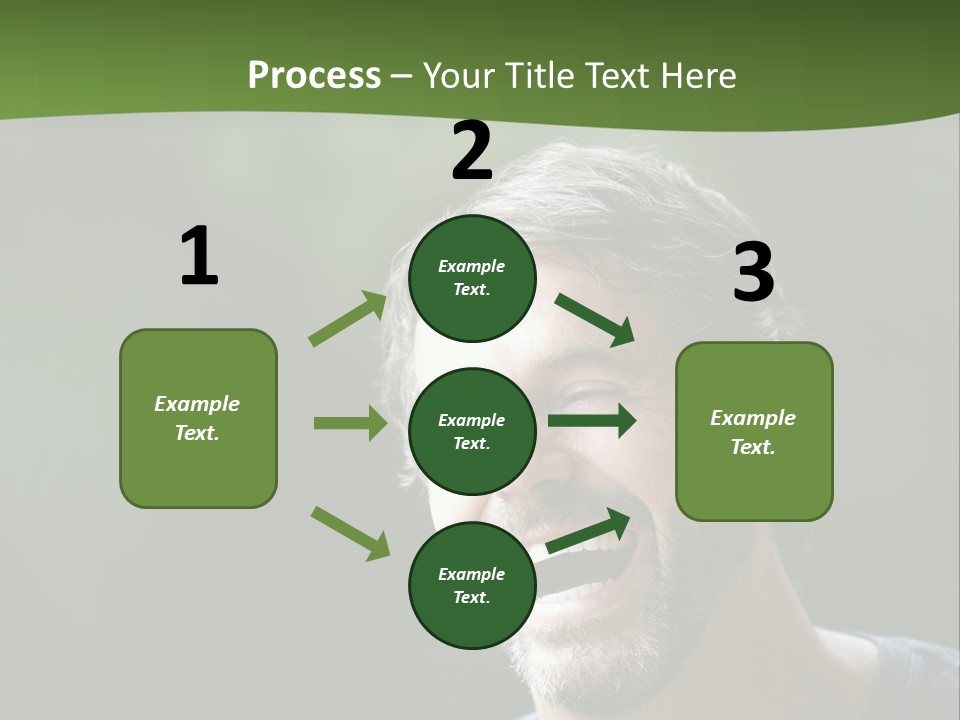 Mustache Man Happy Grin PowerPoint Template
