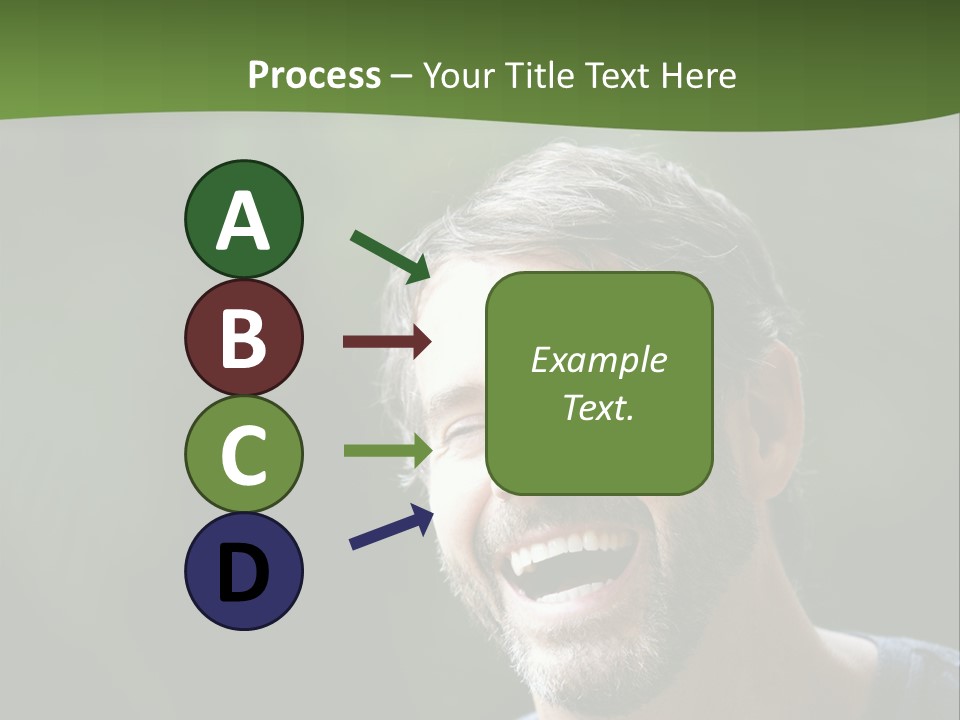 Mustache Man Happy Grin PowerPoint Template