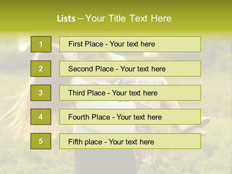 A Man Carrying A Woman On His Back In A Field PowerPoint Template