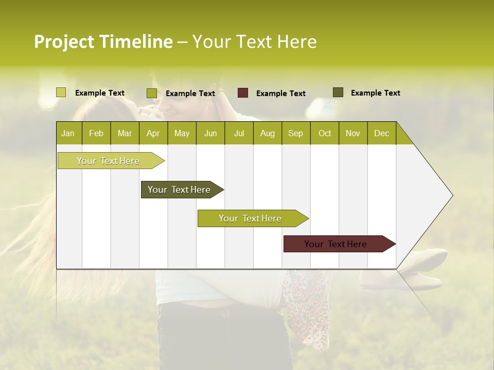 A Man Carrying A Woman On His Back In A Field PowerPoint Template