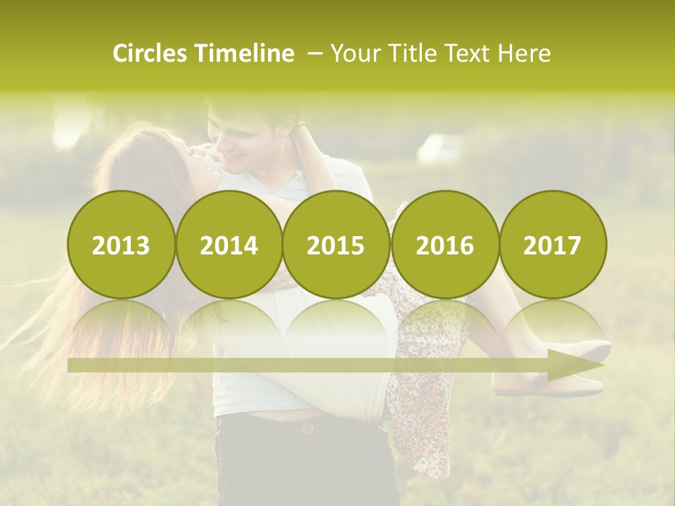 A Man Carrying A Woman On His Back In A Field PowerPoint Template