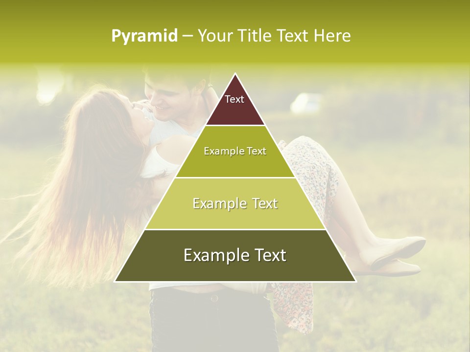 A Man Carrying A Woman On His Back In A Field PowerPoint Template