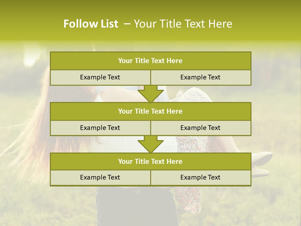 A Man Carrying A Woman On His Back In A Field PowerPoint Template