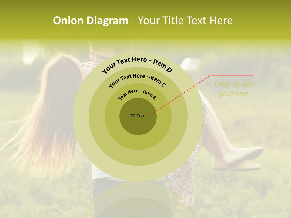 A Man Carrying A Woman On His Back In A Field PowerPoint Template