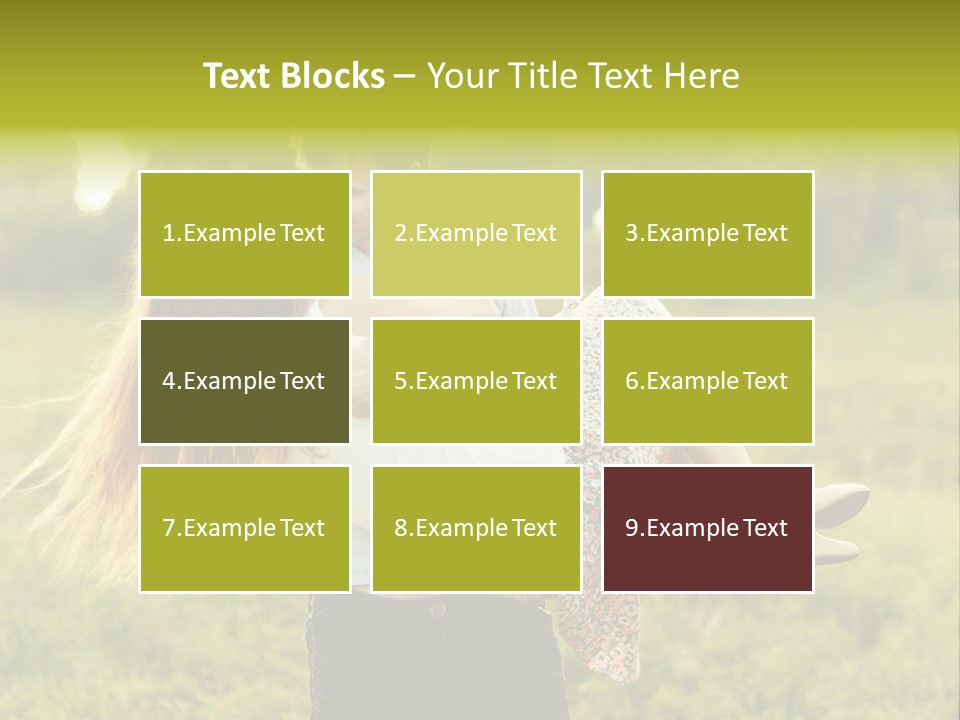 A Man Carrying A Woman On His Back In A Field PowerPoint Template