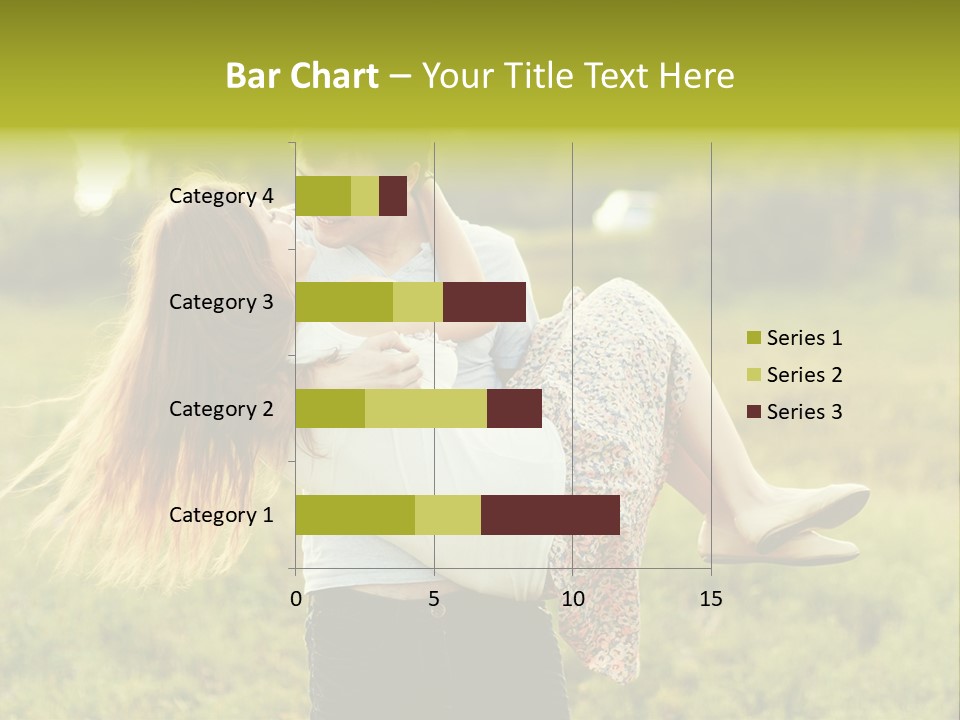A Man Carrying A Woman On His Back In A Field PowerPoint Template
