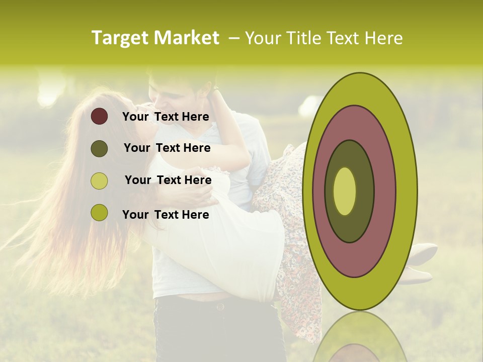 A Man Carrying A Woman On His Back In A Field PowerPoint Template