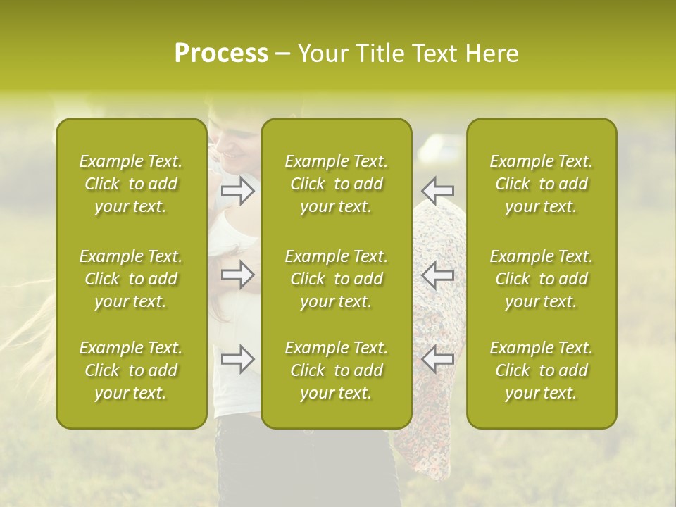 A Man Carrying A Woman On His Back In A Field PowerPoint Template